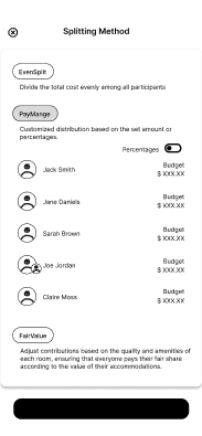 The early PayManage screen for custom amounts