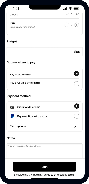 Payment join